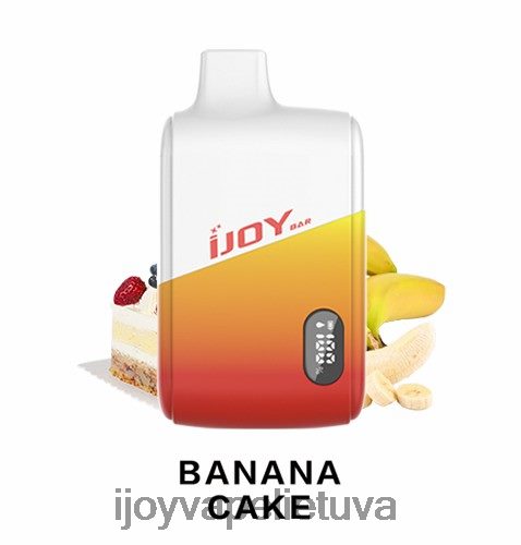 Order iJOY Vape - iJOY Bar IC8000 vienkartiniai ZH0PLZ176 bananų pyragas