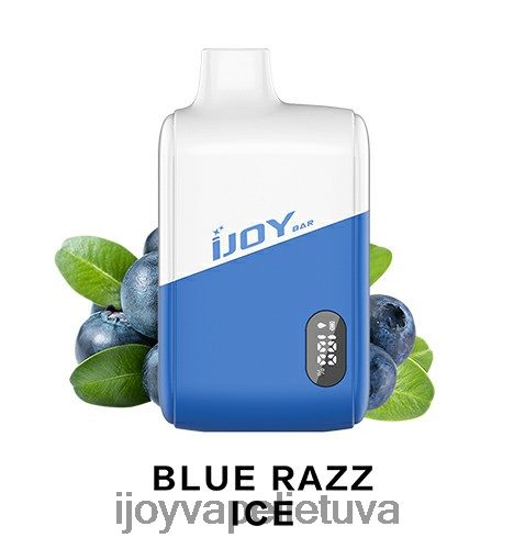 iJOY Vape Review - iJOY Bar IC8000 vienkartiniai ZH0PLZ179 mėlynas razz ledas