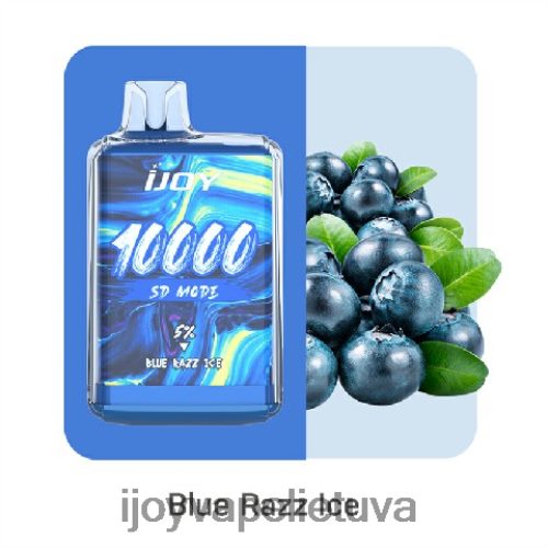 iJOY Vape Vilnius - iJOY Bar SD10000 vienkartiniai ZH0PLZ162 mėlynas razz ledas